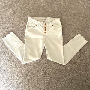 Cat & Jack white high waisted jeans